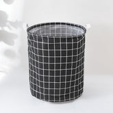 Kuber Industries Laundry Basket For Clothes|Foldable Laundry Hamper|Basket For Toys, Dirty clothes, Storage "45 LTR" (Black)